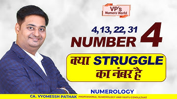 Numerology For Number 4 I Driver Number 4 I Vyomessh Pathak