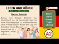 Goethe A2 🇩🇪 Lesen & Hören Übung mit Quiz 🎧 | Prüfung, Glossar & Quiz ✅