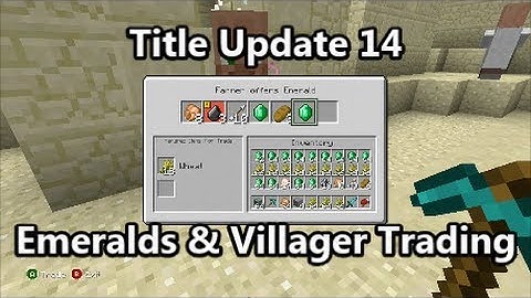 Minecraft - TU14 Feature - Emeralds and Trading with Villagers!