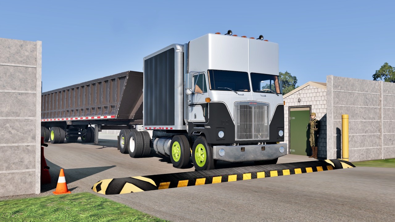 Trucks vs Speed Bumps #161 | BeamNG Drive | Truck &Too