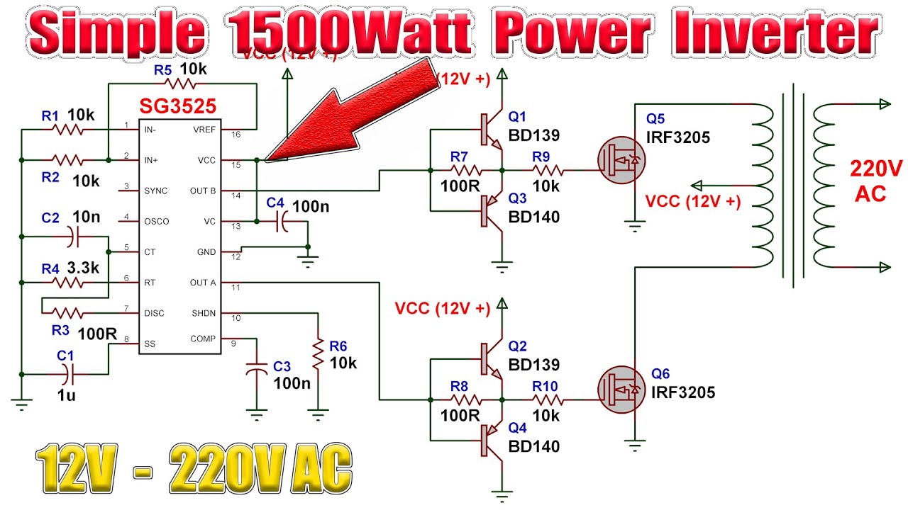 Power Inverter Schematic Diagram