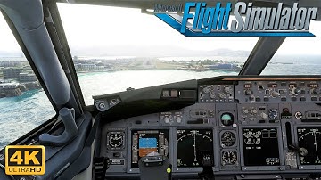 Microsoft Flight Simulator 2020 *MAXIMUM GRAPHICS* 737-700 Landing At Famous Airport