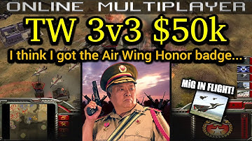 Twilight Flame 3v3 $50k - Infantry General - Pro Rules | C&C Generals Zero Hour | No Commentary