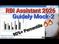 RBI Assistant 2026_Mock-2 | GUIDELY | 90%+ Percentile🔥 | Share Score✍️✍️#guidely #ibps #rbiassistant