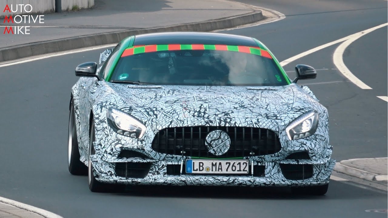 Mercedes Amg Gt R Black Series Spied Testing At The Nurburgring Youtube