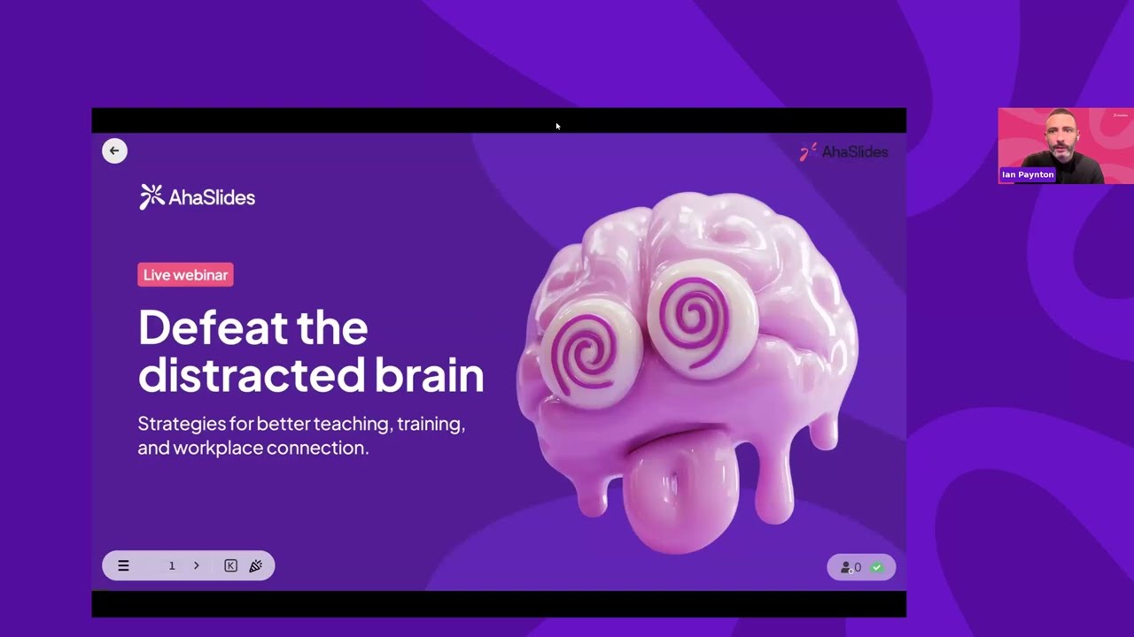 Webinar: Defeat the Distracted Brain – Strategies for Better Teaching, Training, and Connection