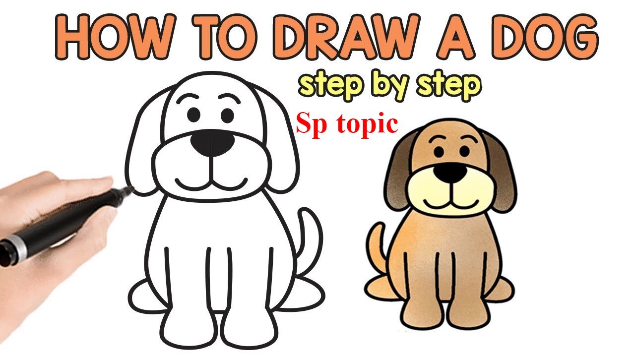 Как рисовать дог дея. How to draw a Dog. How to draw a Dog Step by Step. Dog draw. How to draw a Dog for Kids.