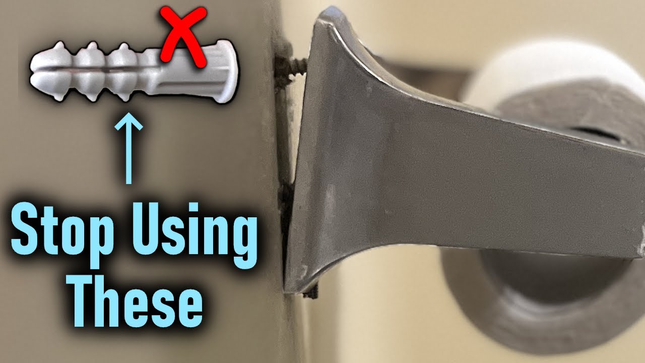 Permanent Fix For Loose Toilet Paper Holders and Towel Bars