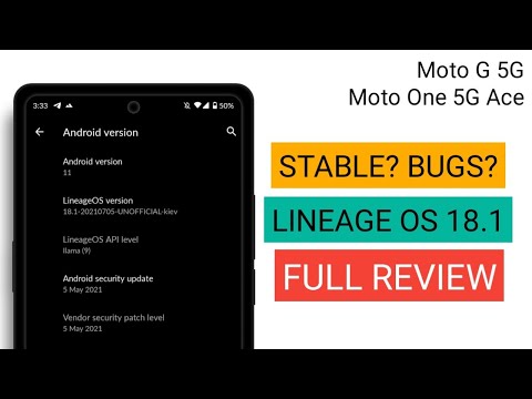 Lineage OS 18.1 Android 11 Custom ROM on Moto G 5G / Motorola One
