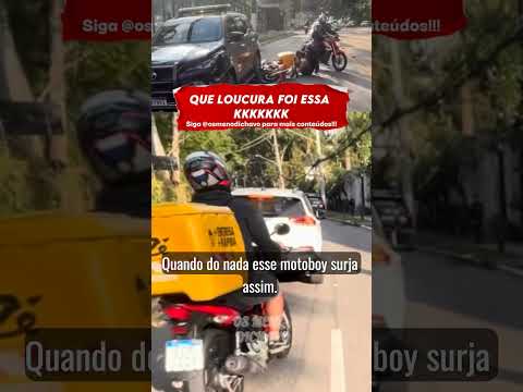 Deu Red na Viatura: Isso é papo de Undaiá #moto #motoboy #zedelivery #quedasdemoto #policia #carros