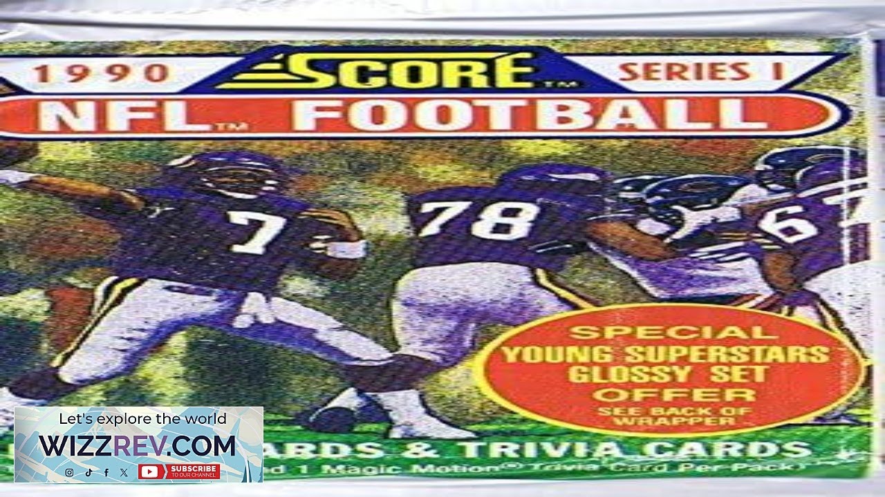 1990 Score Series 1 NFL Football Trading Cards Wax Pack 16