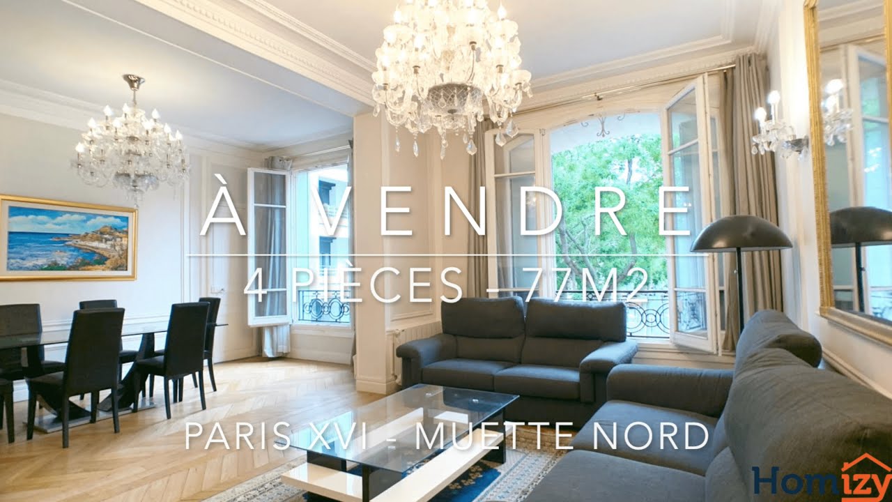 Visite appartement 77m2 - Paris 16ème