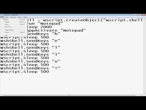 How To: Make a Script That Types for Itself