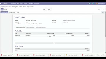 Payslip Custom Report Odoo App
