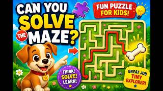 🧩 Can You Solve the Maze | Fun Puzzle for Kids | Tiny Explorers Kids.