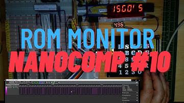 Nanocomp 6809 #10 Monitor & Examples - 8 Bit Breadboard Micro