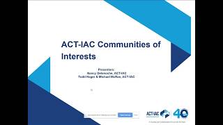 Lunch and Learn Webinar: Communities of Interest