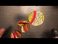 How to make African print fabric flower post earrings