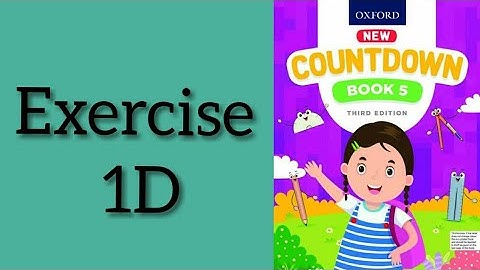 Exercise 1D (DMAS RULE) Unit 1 Countdown 5 Third Edition
