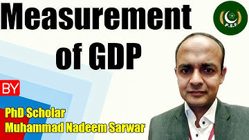 Measurement of GDP - Lecture 3 | PhD Scholar Muhammad Nadeem Sarwar | Pakistan Economic Forum
