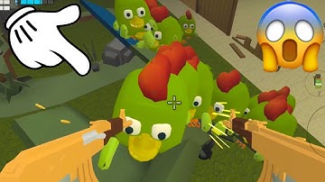 Chicken Gun New Update Zombie Mode! || Pro VS Hacker || ChaloHouseZ - Maps || Level # 940