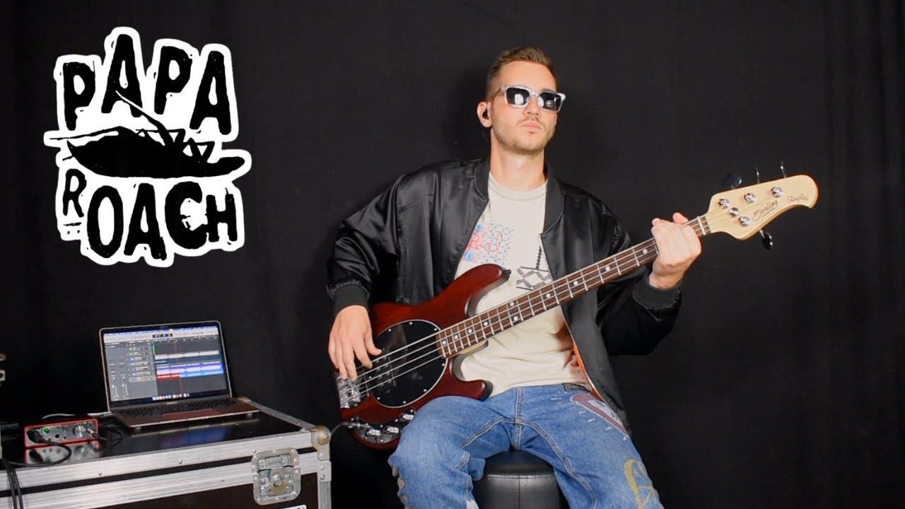 Papa Roach – Crooked Teeth [Bass Playthrough | Roach Resort]