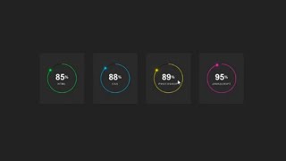 Animated Circular Progress Bar Using Html CSS Only