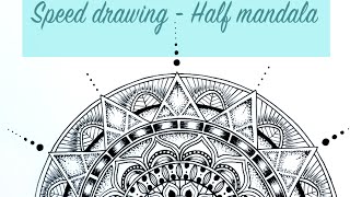 Half Mandala Drawing