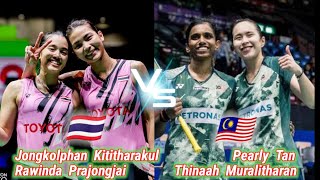Badminton Pearly Tan/Thinaah Muralitharan vs Jongkolphan Kititharakul/Rawinda Prajongjai