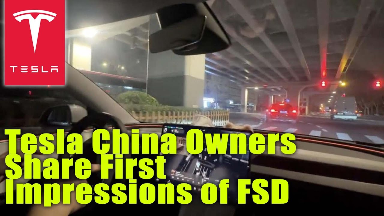 Tesla Rfa Tesla China Owners Share First Impressions of FSD - YouTube