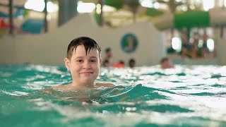 Boy In Swimming Pool Stock Video Boy In Swimming Pool Stock Video