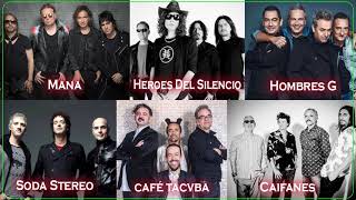 Mana, Soda Stereo, Caifanes, Heroes Del Silencio, Hombres G EXITOS - Clasicos Del Rock En Espanol