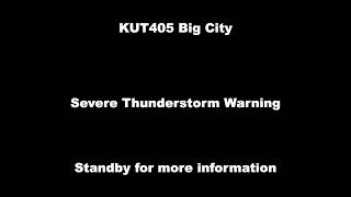 (EAS MOCK AND VALID TONES) The Severe thunderstorm for Big City