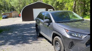 I BOUGHT A SUV!!!!!! 2022 Toyota RAV4 LE AWD Start up, Walk Around, and Tour!!!