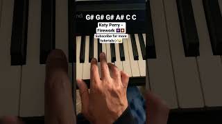 How to play Firework by Katy Perry🎆 #shorts #tutorial #music #piano #subscribe #youtuber #composer