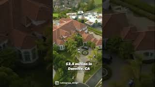 $3.5 Million Homes in Danville, CA | #youtubeshorts