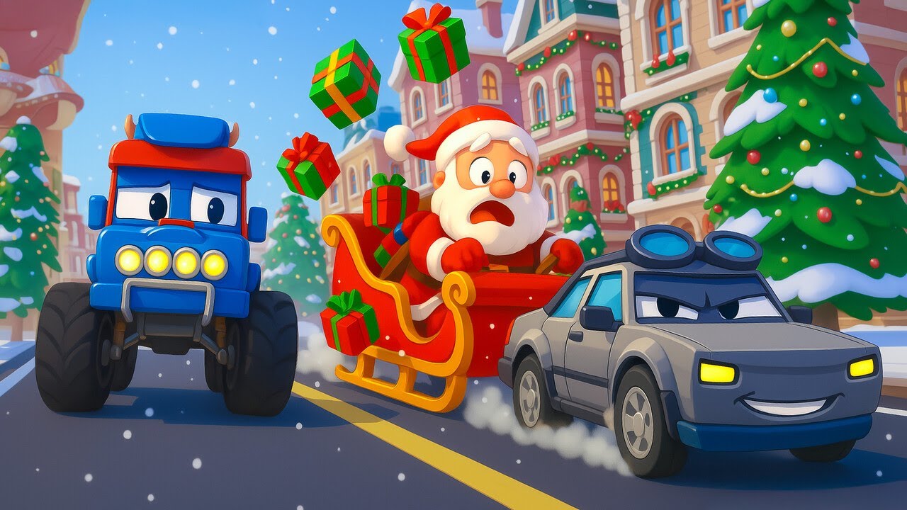 Truk polisi vs. Penjahat natal