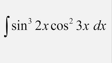 Integral of sin^3(2x) cos^2(3x) dx