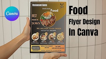 How to design an attractive food flyer in canva | flyer design tutorial | FSA Creator21