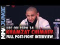 Khamzat Chimaev after historic win: 'I'll be No. 1 P4P' | UFC on ESPN 14 post-fight interview