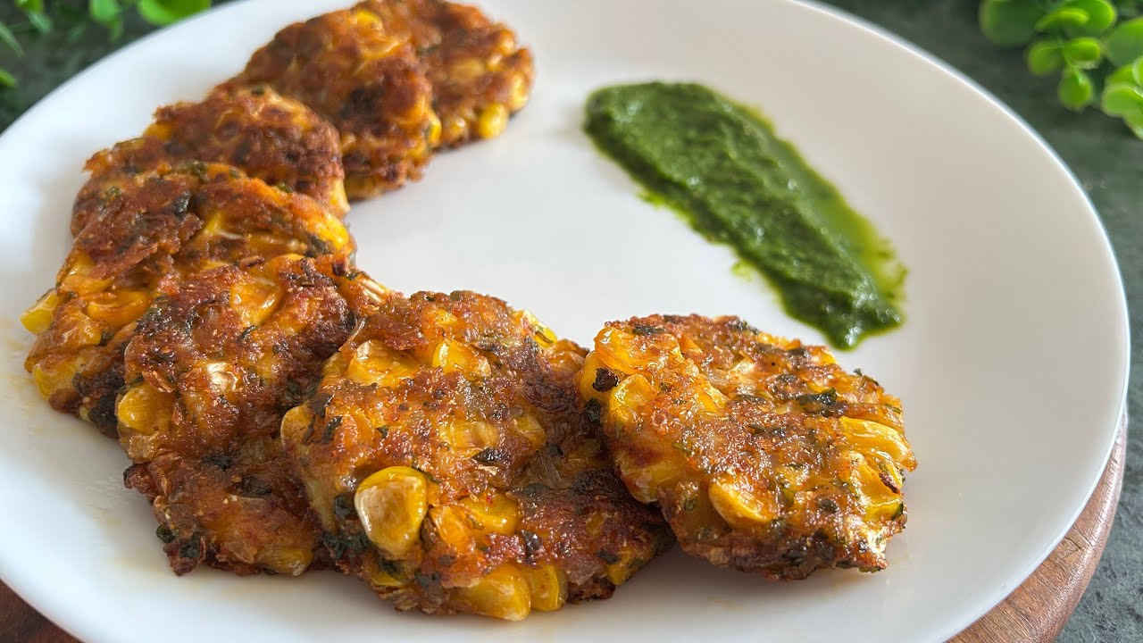Sweet Corn Tikki best snacks for guests, Party Easy & quick Recipe Must Try 