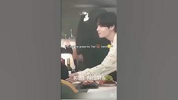 IU eating grapes with Tae
