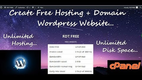 How To Create a Free Hosting + Domain WordPress Website (Unlimited Bandwidth/Disk Space)