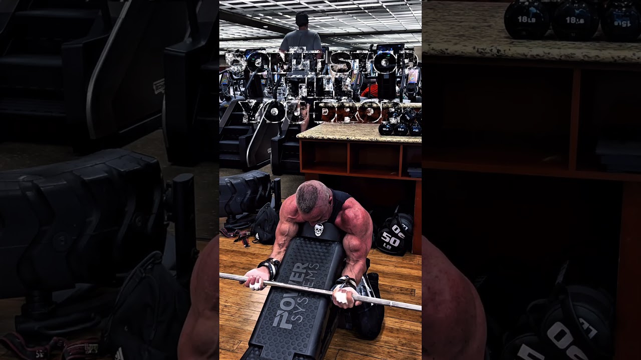 DON’T STOP TILL YOU DROP BICEP MOTIVATION #workout #motivation #muscle #pump #biceps