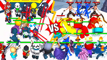 Rainbow Piggy End Chapter Vs Color Monster Alphabet Friends, Merge Battle Gameplay