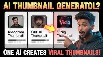 "Create YouTube thumbnails for free with AI || YouTube Thumbnail Kaise banaye || Ai Iamge Generator 