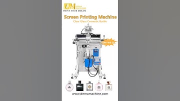 ✨ Servo-Controlled Semi-Automatic Screen Printing Machine for Square Glass Bottle