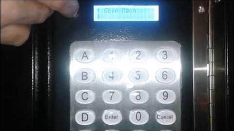 FEH-B12 Combo Vending Machine: Program/Service Mode