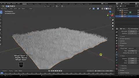 Quick grass in Eevee blender 2.83
