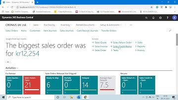Exact cost reversing Function in Sales & Receivable Setup | Dynamics 365 Business Central